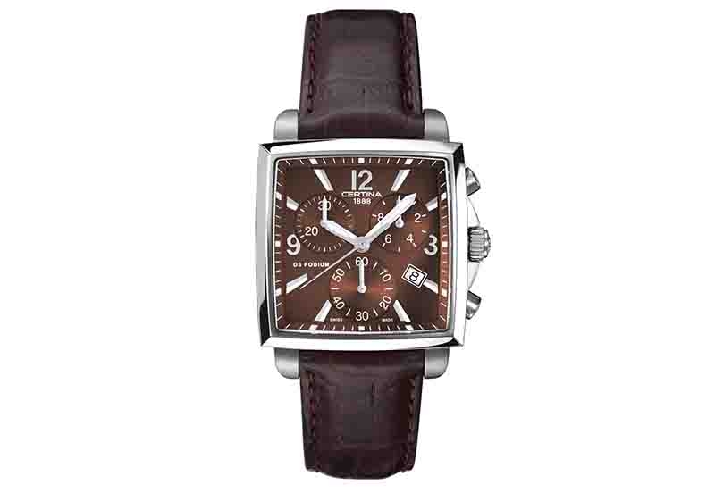 Certina leather strap C0013171629700A 19/16mm XL without buckle (brown)