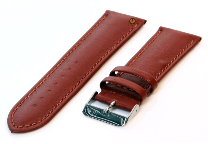 Watchstrap 22mm brown calf leather