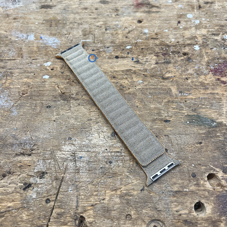 Denim Nylon Magnetic Bandje - Apple Watch 45mm - yellow