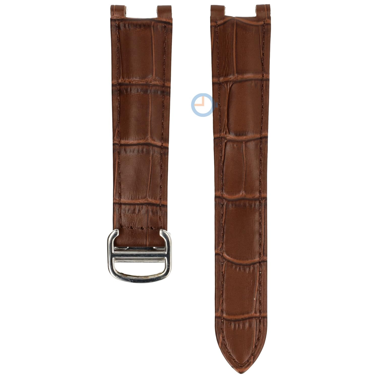 Bracelet for Cartier Pasha - 18/10 - brown with silver