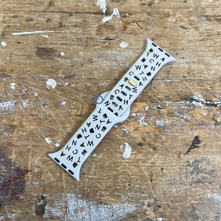Letter silicon strap - Apple Watch 41mm - Lightgrey
