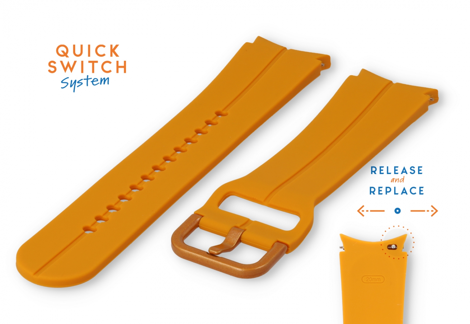Samsung Galaxy Watch 5 watch band orange - 20mm