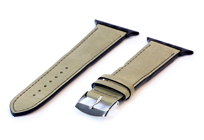 Apple Watch strap calf leather green - 44/45/46/49mm