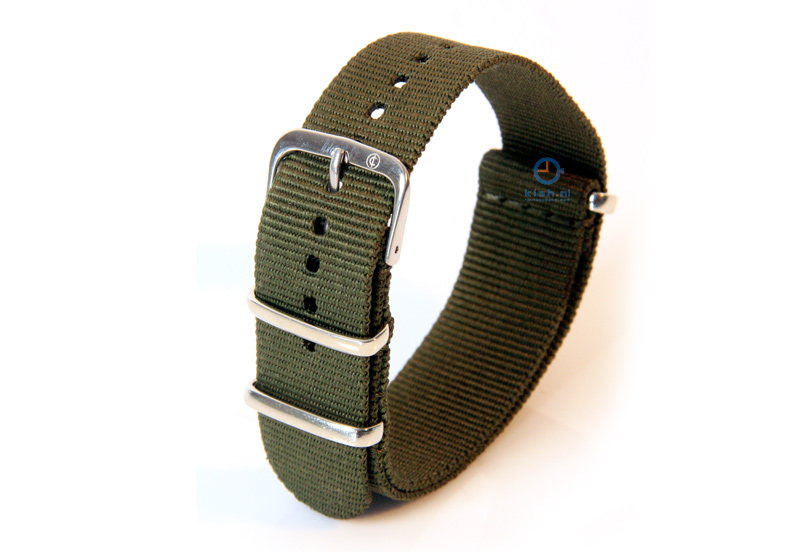 Watchstrap 18mm nylon green