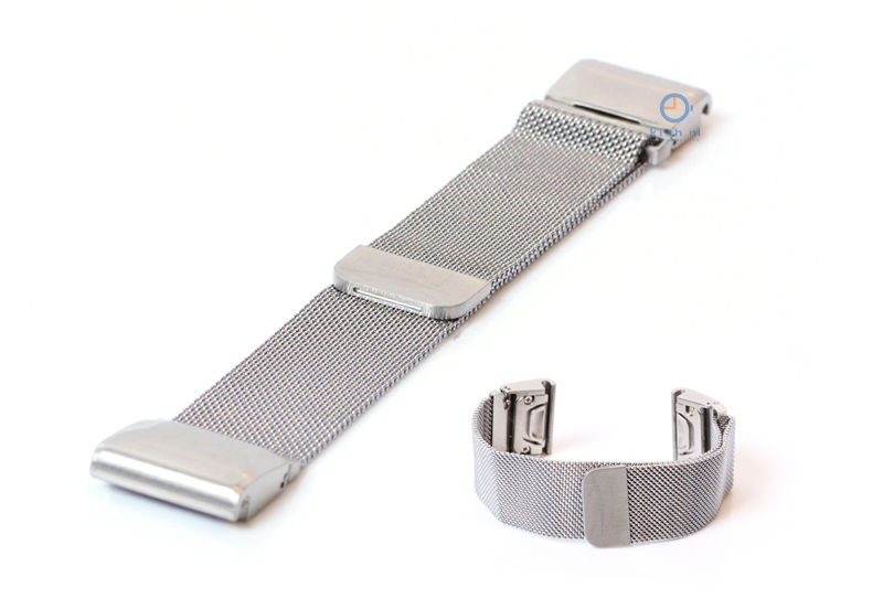 Garmin Fenix 5X/6X/7X watchstrap mesh silver