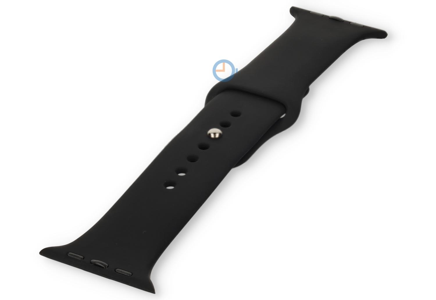 Apple watch strap silicone - Midnight Black - 38/40/41/42mm (M/L)