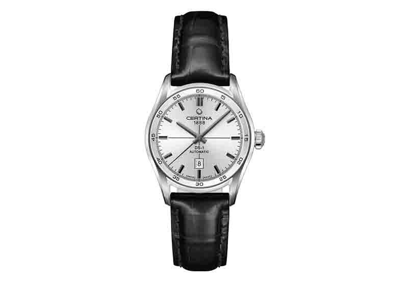 Certina leather strap C0062071603100A 16/14mm without buckle (black)