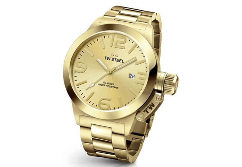 TW Steel Canteen CB102 watch strap gold - 24 mm