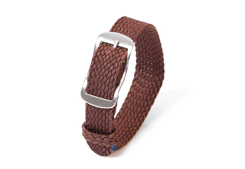 Perlon watch band 14mm darkbrown