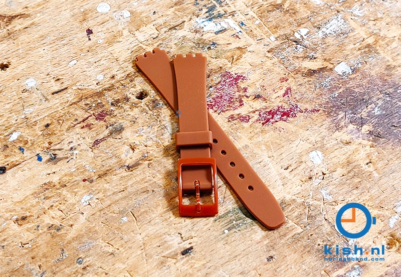 Swatch Lady horlogeband 12mm bruin