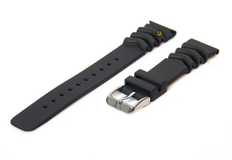 Fromanteel watchstrap black rubber