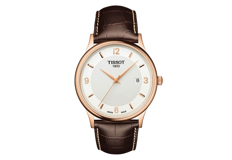 Tissot horlogeband T9144077601800 bruin leer