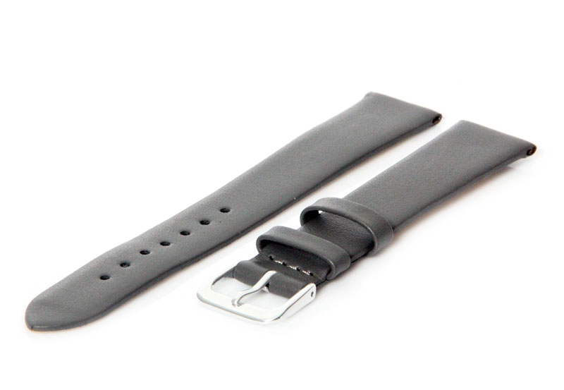 Watchstrap 16mm grey leather