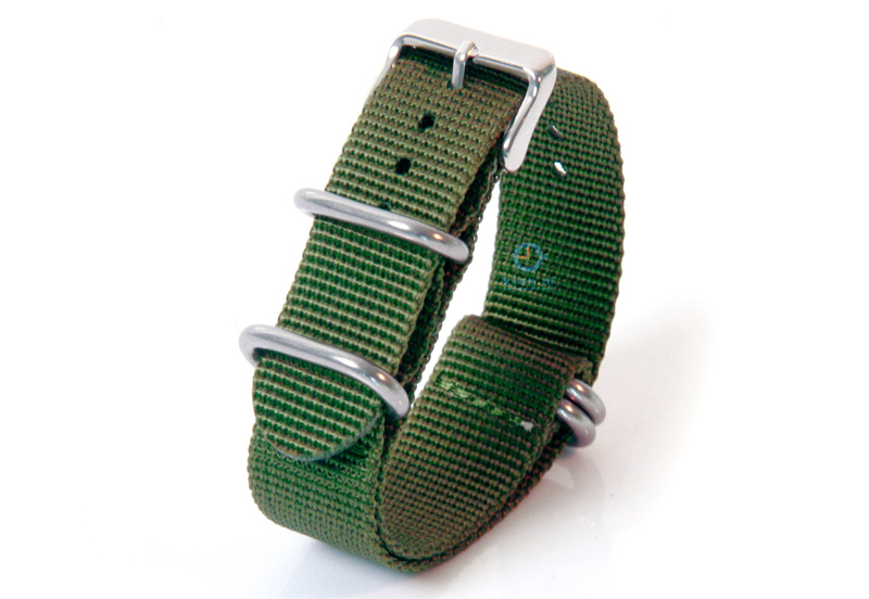 Watchstrap 22mm nylon green