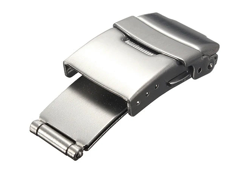 Vouwsluiting voor metaal - 22mm - mat zilver