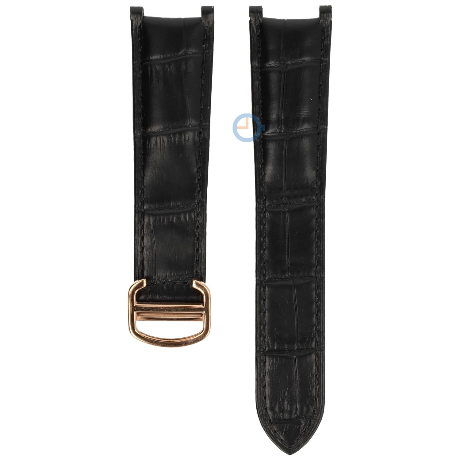 Bracelet for Cartier Pasha - 21/15 - black with rosegold