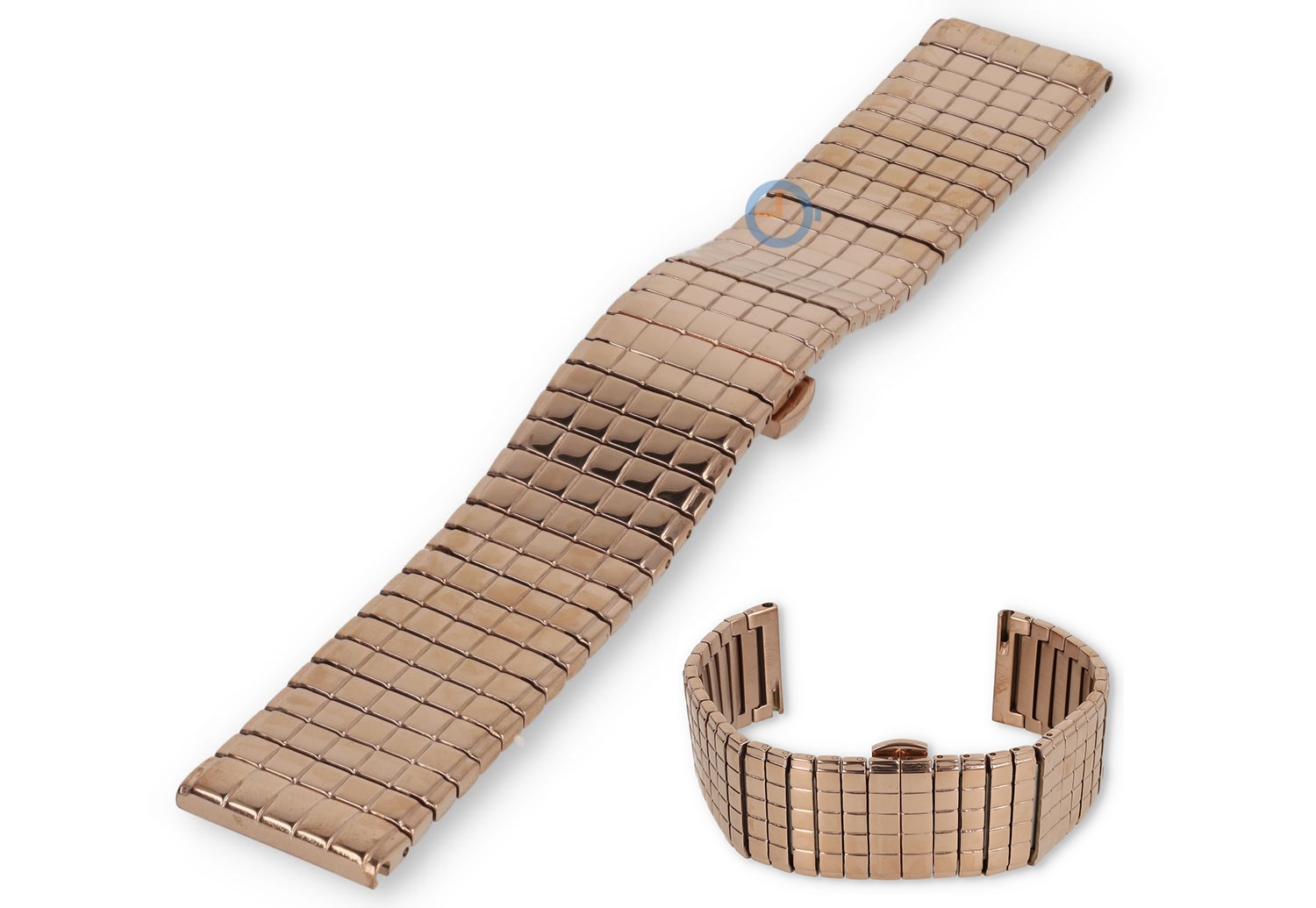 Block pattern bracelet - 22mm - rosegold