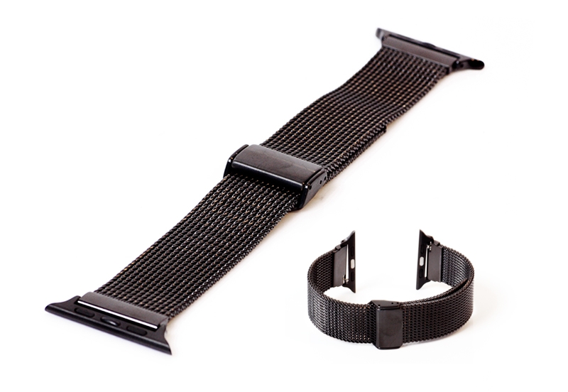 Apple watch 42/44mm watch strap mesh - black