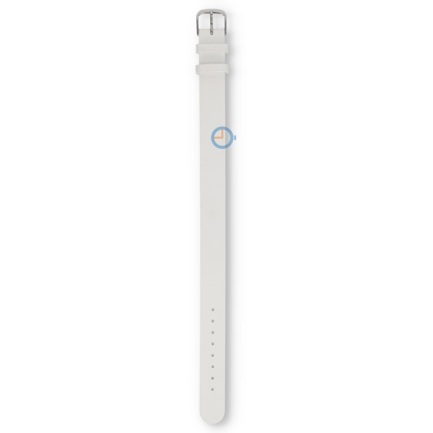 One-piece leather strap - 16mm - white