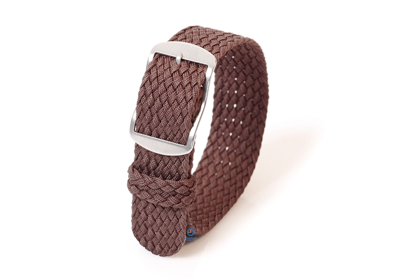 Perlon watch band 18mm darkbrown