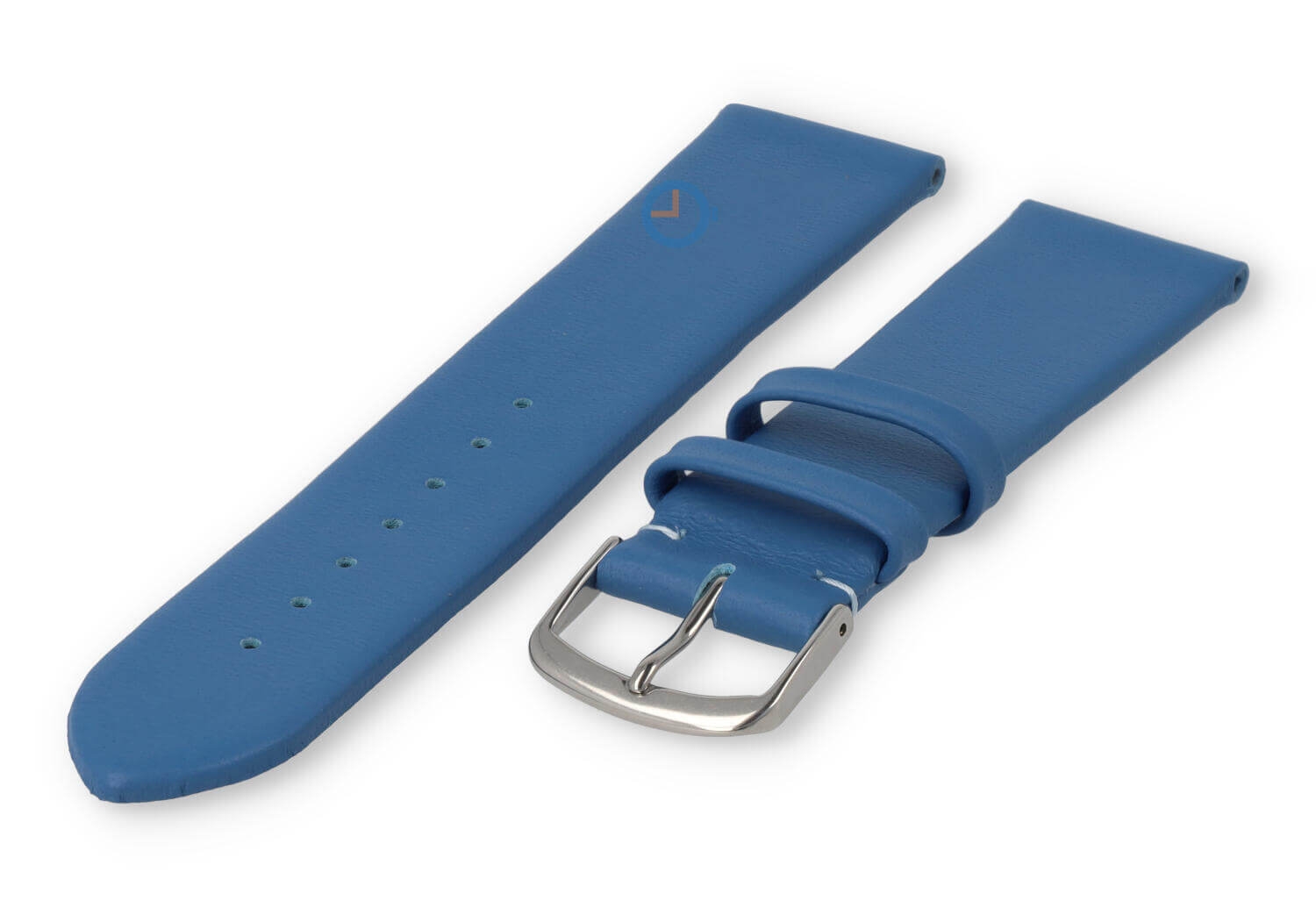 Seamless and smooth strap 22mm - zeeblauw