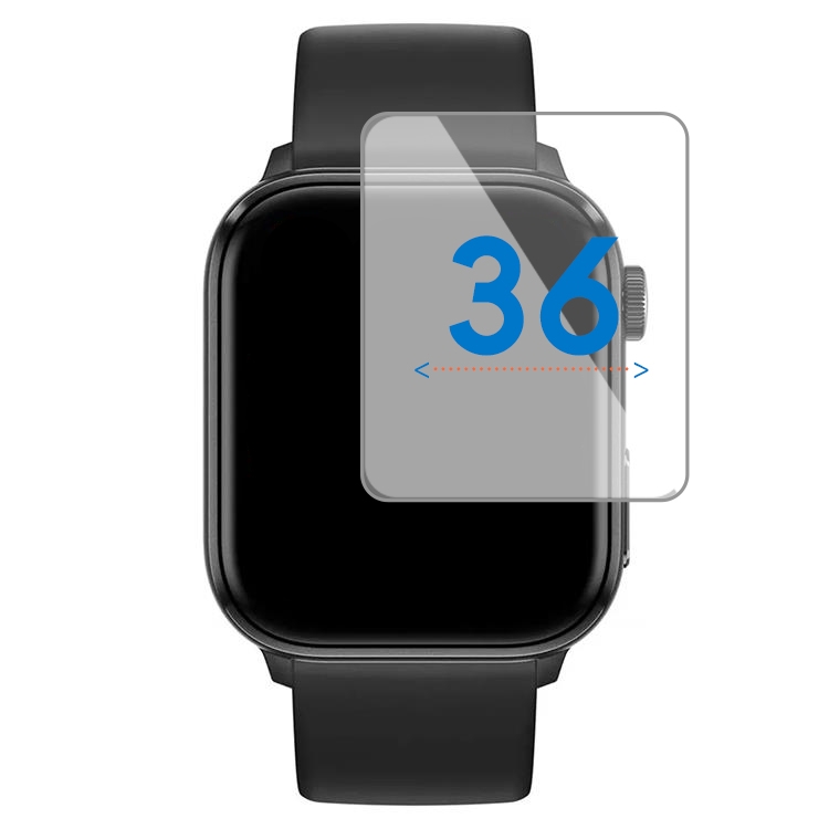 Universal square screenprotector - 36mm