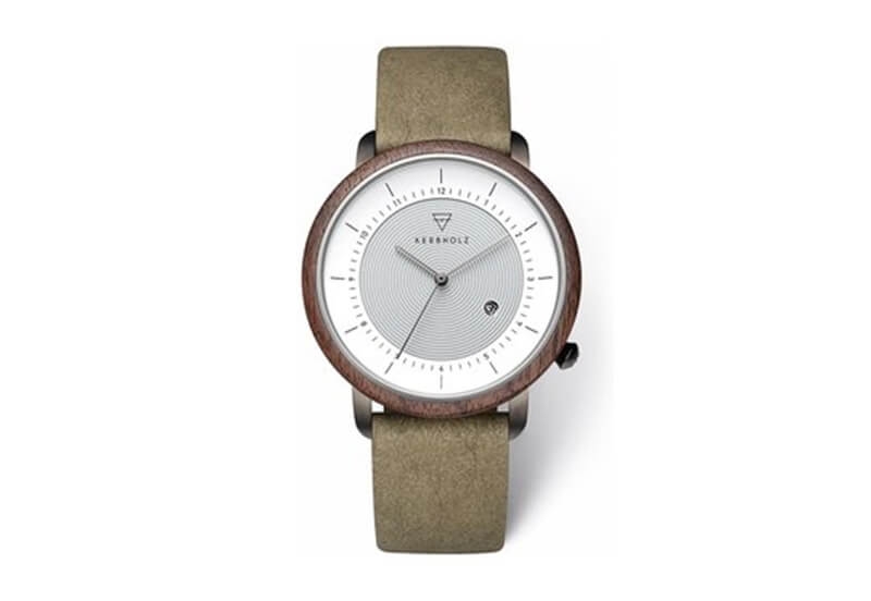 Kerbholz Mattis wristband - Darkwood Cognac