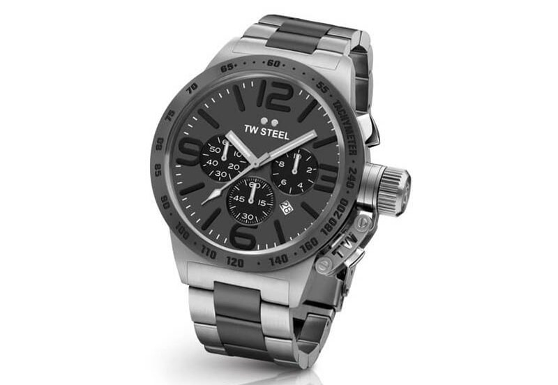 TW Steel Canteen CB203 watch strap black - 22mm