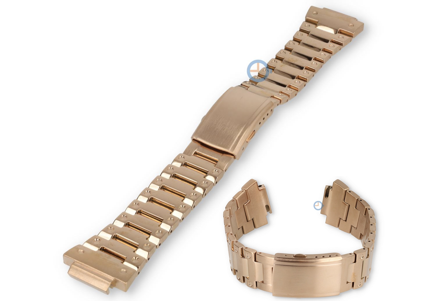 G-Shock DW-5600 stainless-steel bracelet - rose gold