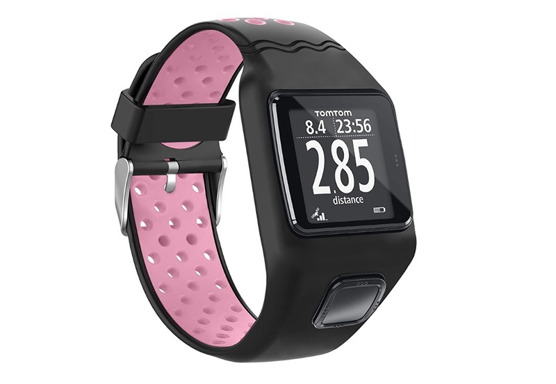 TomTom 1 universal watchstrap black - pink