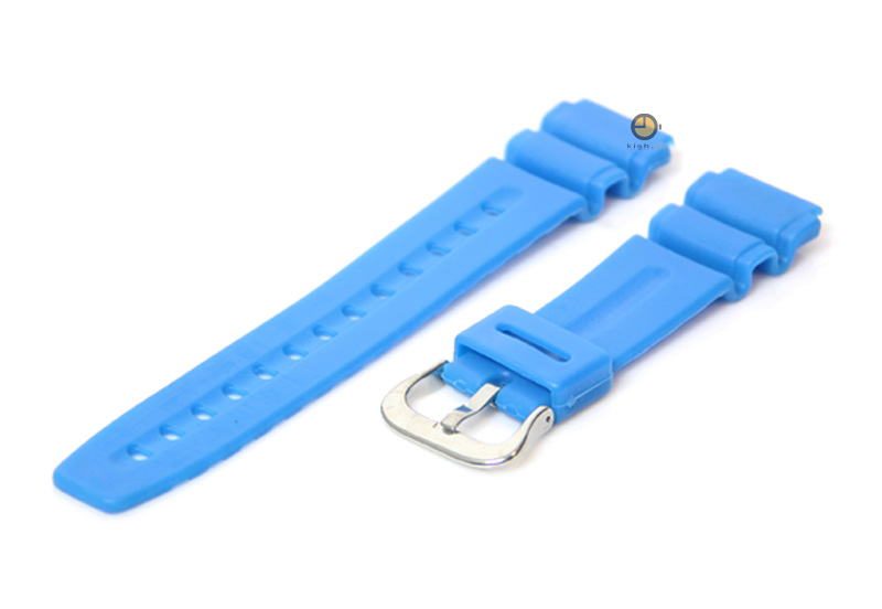 Watchband 20mm blue rubber