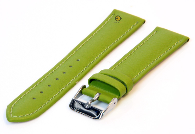 Watchstrap 18mm forestgreen calf leather