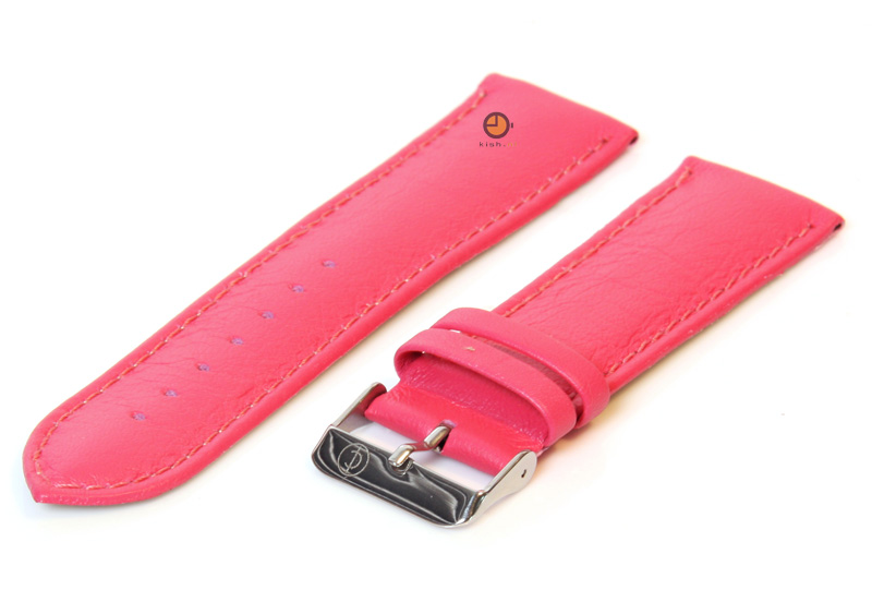 Watchstrap 24mm pink calf leather