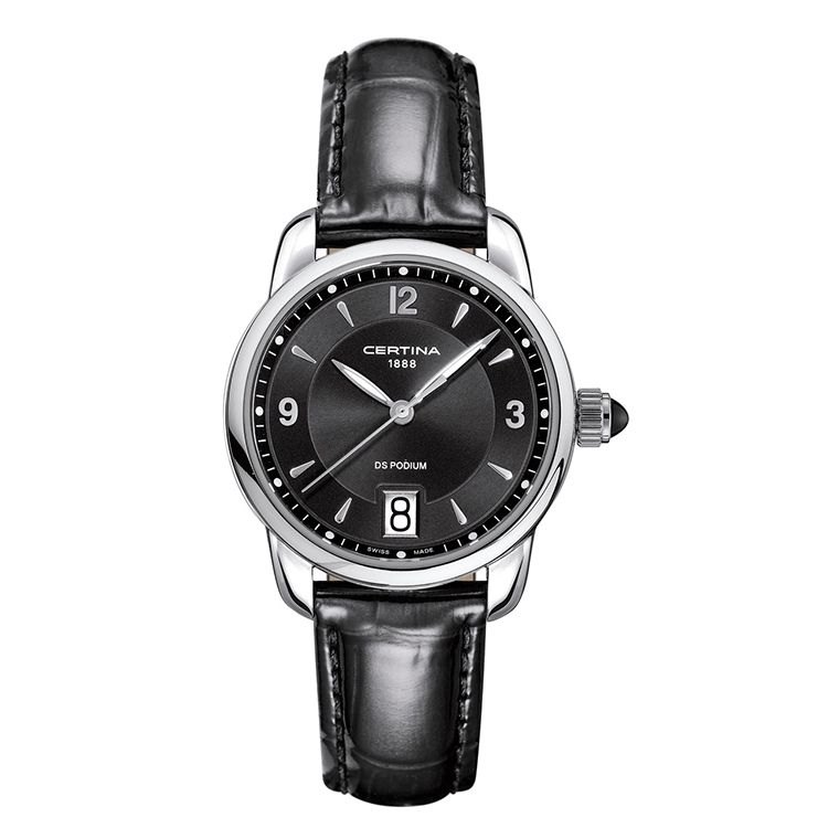 Certina leather strap C0252101605700A 16/14mm black