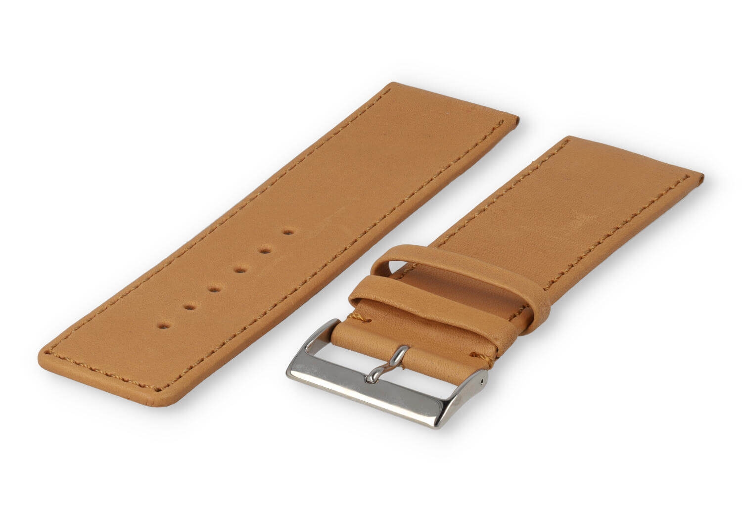 XL watch strap smooth leather - 30mm - vanilla
