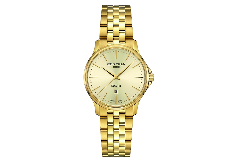Certina stainless steel strap C0450103336100A geel