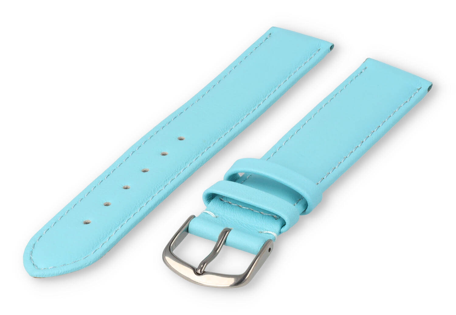 XL watch strap smooth leather - 18mm - laguna