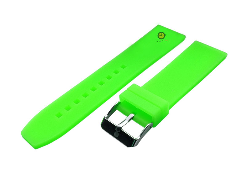 Watchstrap 22mm neon green silicone
