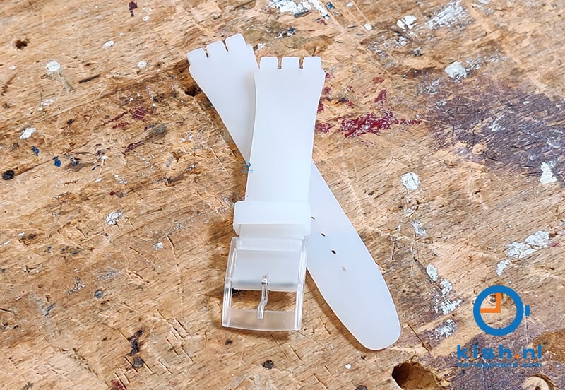 Swatch Gent watch strap 16mm white rebel