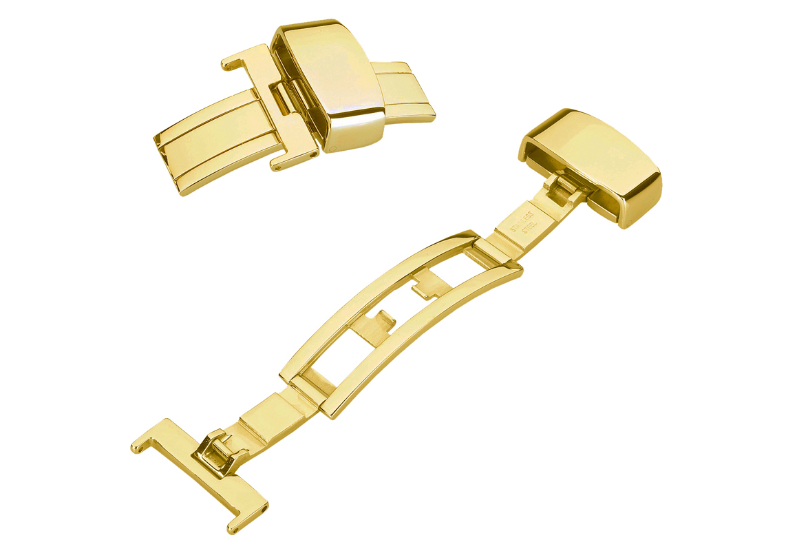 Butterfly clasp 14mm gold