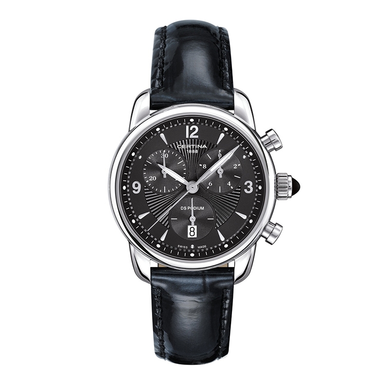 Certina leather strap C0252171605700A 17/14mm black