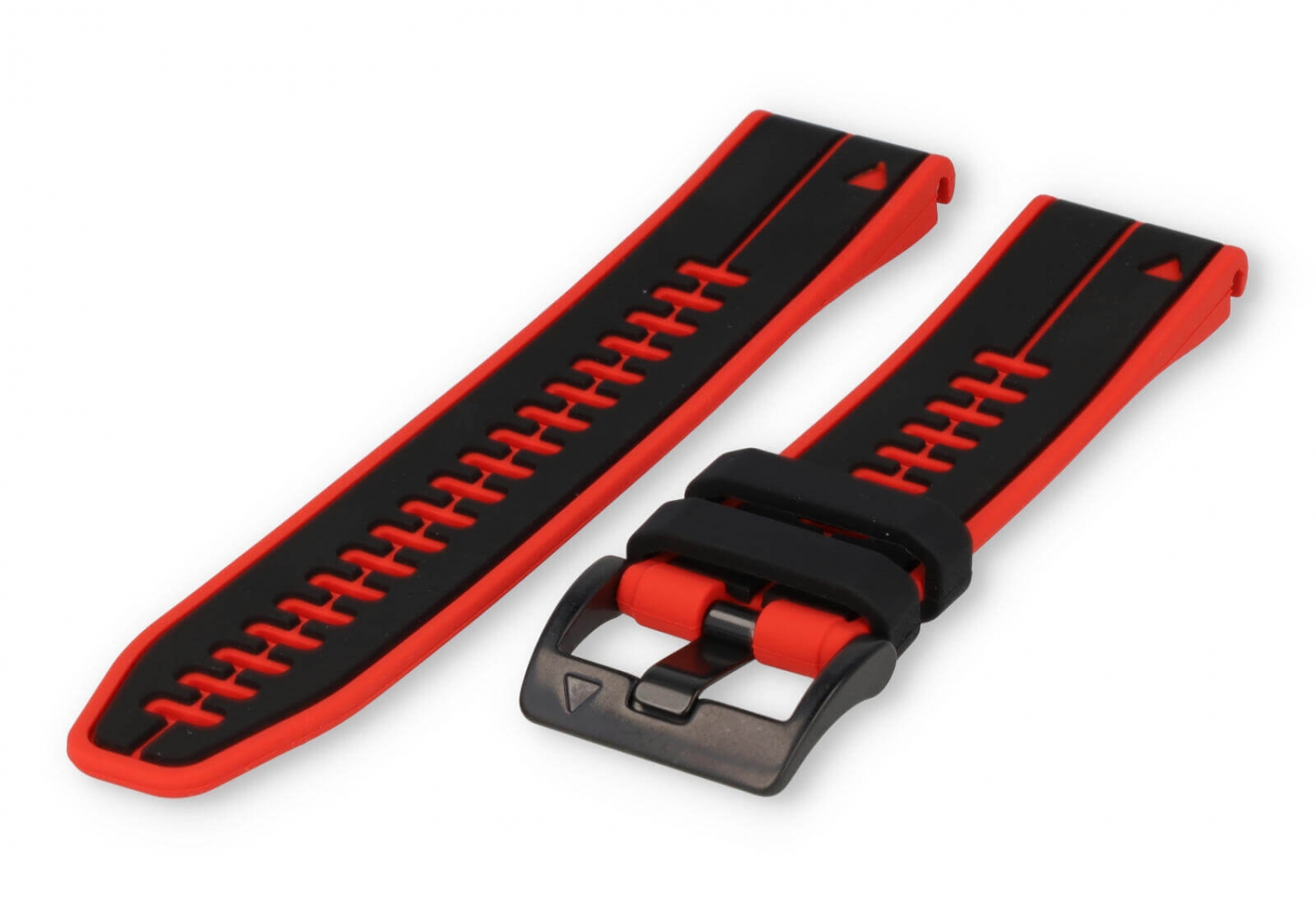 Garmin Fenix 7 watch band rubber - black/Red