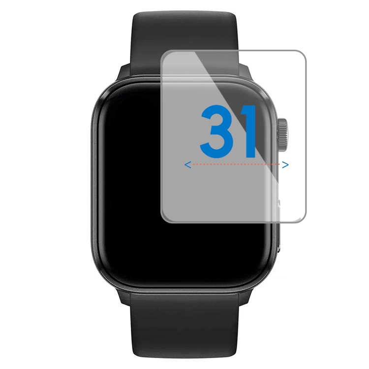 Universal square screenprotector - 31mm
