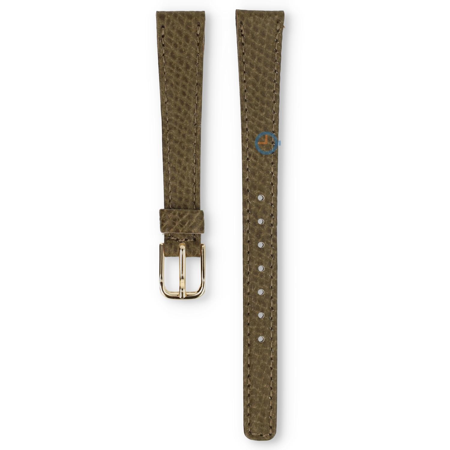 Universal 12mm moss-green leather watch strap - Pulsar