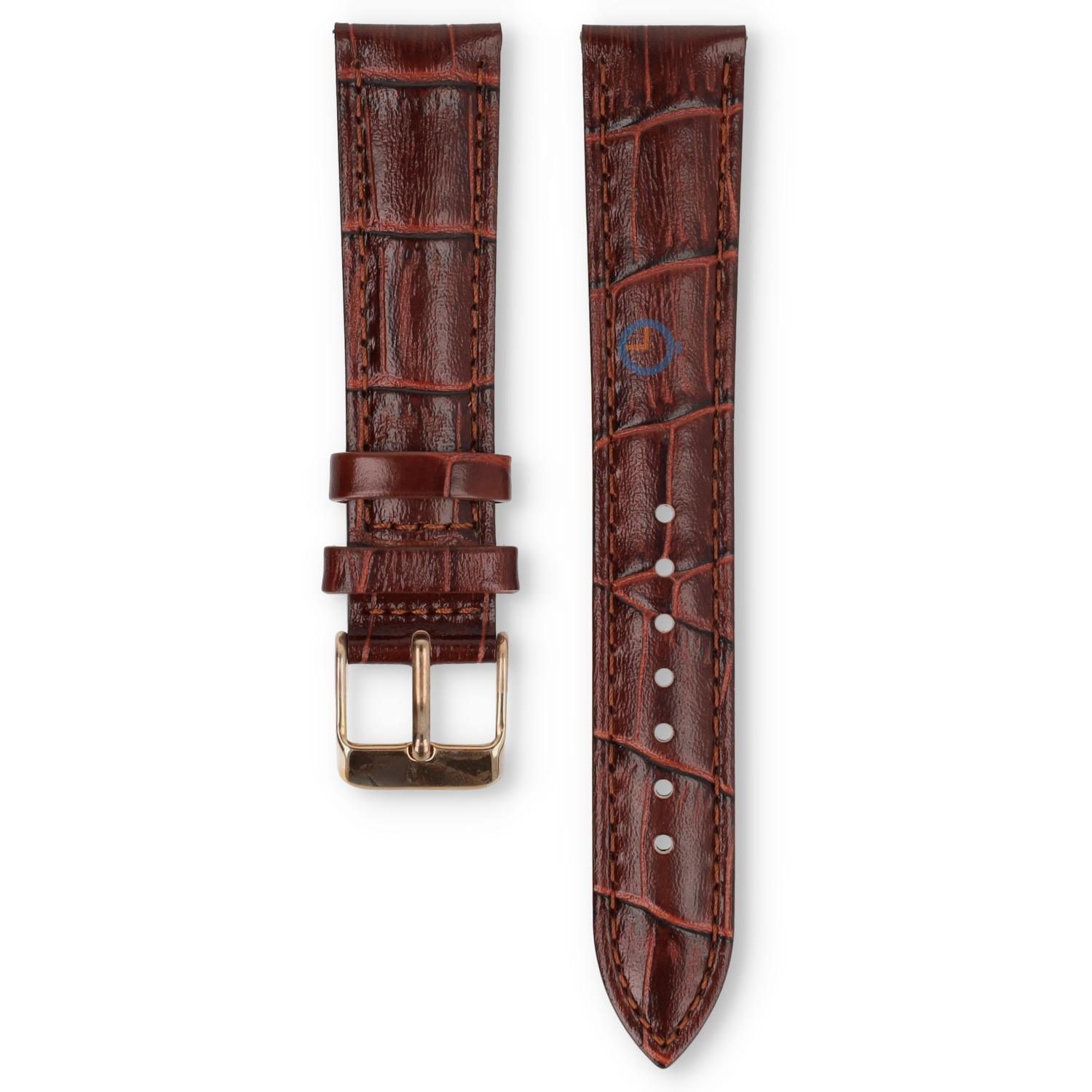 Universal 18mm brown leather watch strap - Lorus