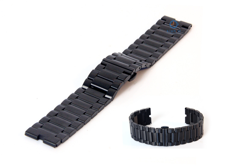 Watchstrap Moto 360 stainless steel black