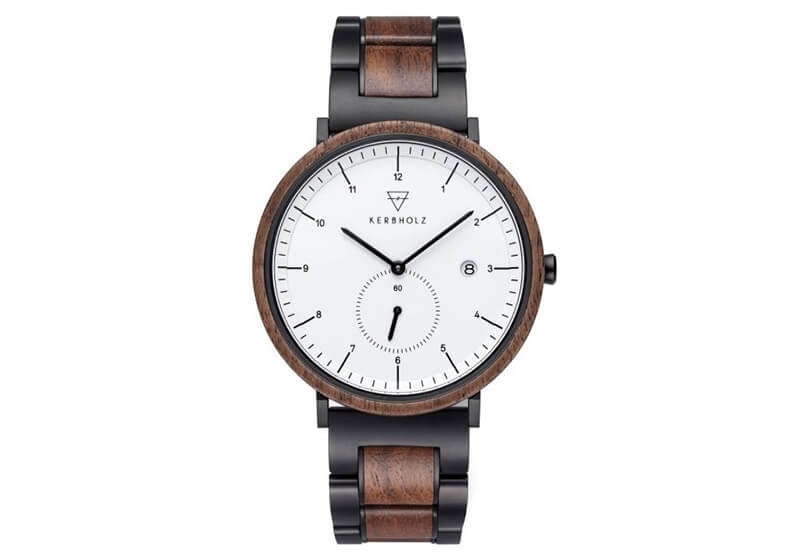 Kerbholz Anton wristband - Walnut Black Steel