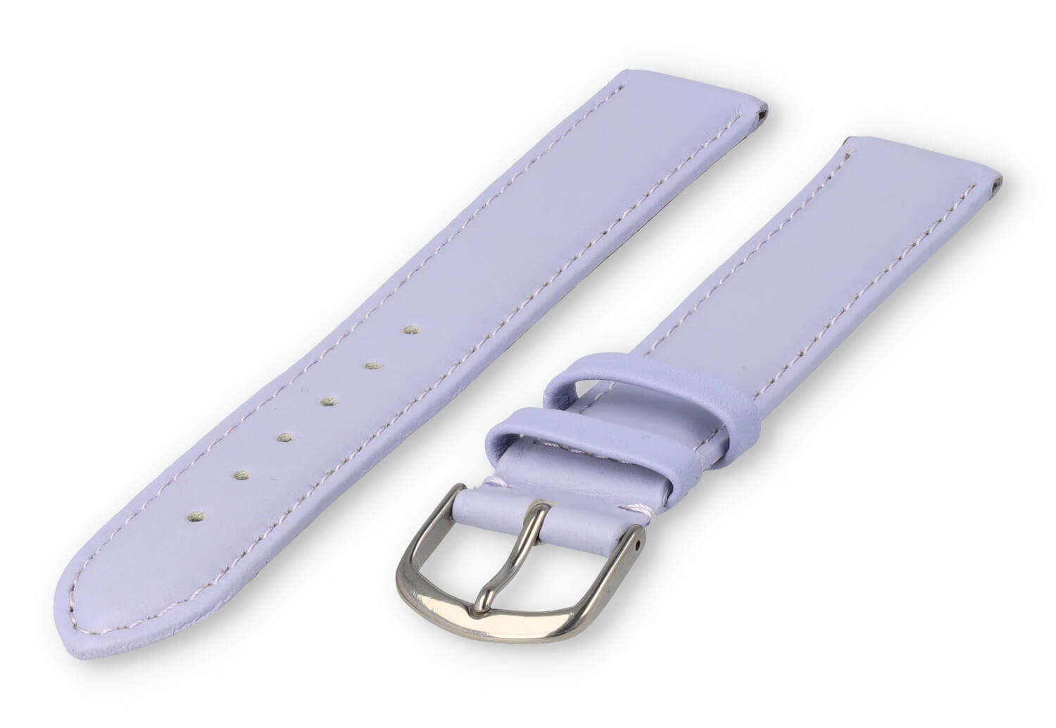 XL watch strap smooth leather - 18mm - light purple