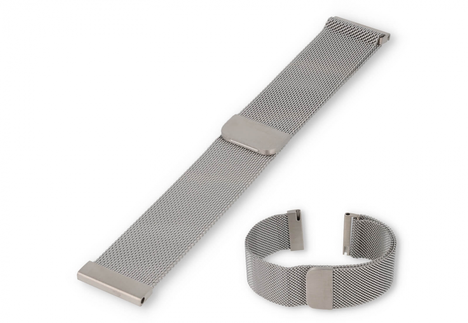 Mesh 20mm watch strap - silver