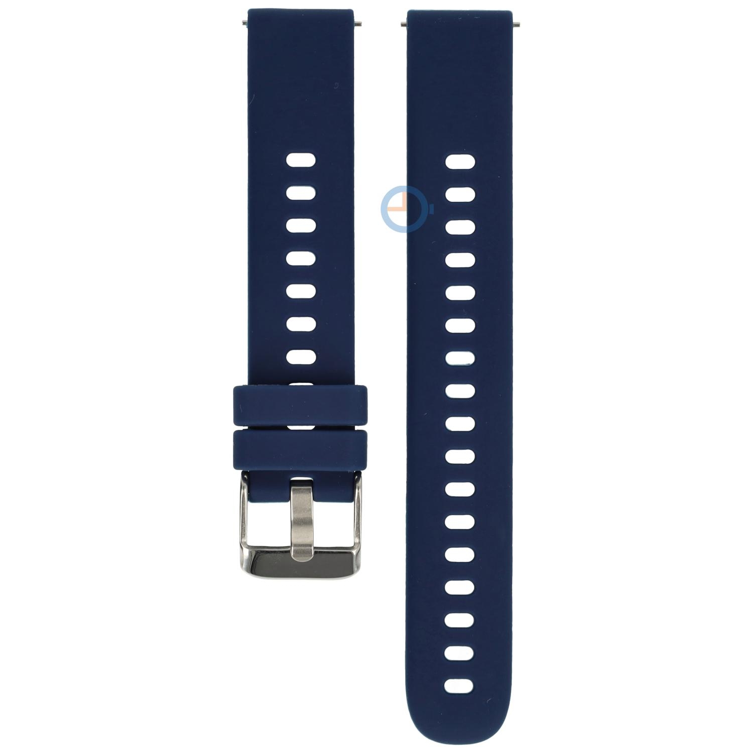 16mm silicon watch strap - Blue